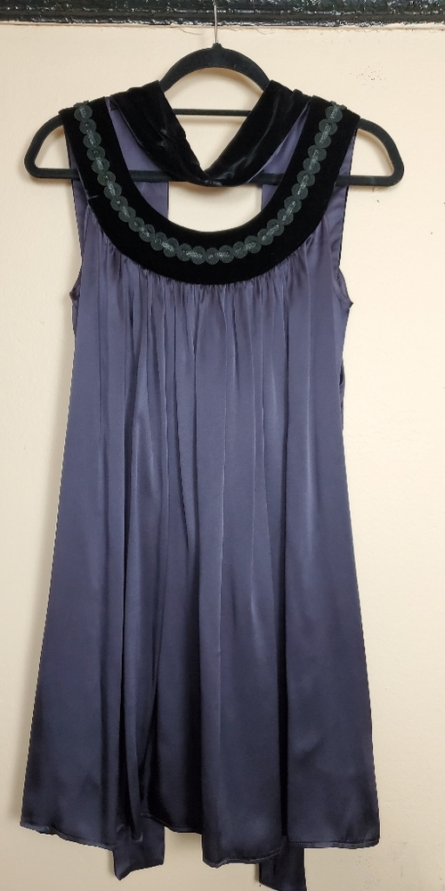 Purple mini dress